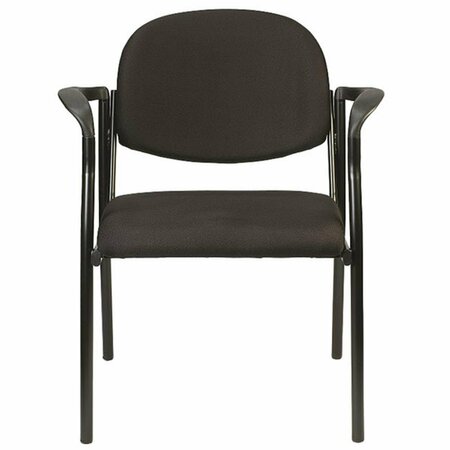 GFANCY FIXTURES Black Fabric Guest Chair - 26.8 x 19 x 32 in. GF2467707